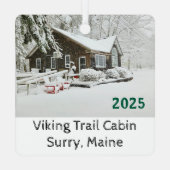 Ornement En Métal Viking Trail Christmas Ornament (Verso)