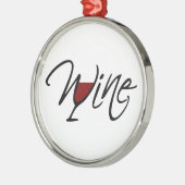 ORNEMENT EN MÉTAL VIN (Gauche)