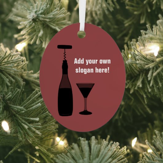 Ornement En Métal Vin, Verre et vis à vis - Boissons Motif, propre t (Insitu)