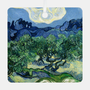 Ornement En Métal Vincent Van Gogh Oliviers Paysage Montagneux