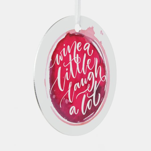 Ornement En Métal Vins un peu rire beaucoup (Avant droite)