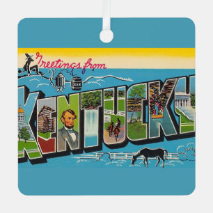 Ornement En Métal Vintage Kentucky