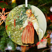 Vintage Noël Carl Larsson suédois