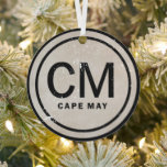 Ornement En Métal Vintage personnalisé Cape May NJ Beach Noël<br><div class="desc">Style Victorien Vintage Personnalisé Détaché Cape May New Jersey Beach ornement de Noël. Le dos peut être personnalisé avec un nom,  une année ou tout texte que vous souhaitez ajouter. -</div>