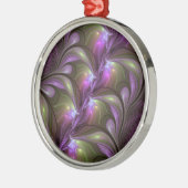 Ornement En Métal Violet Abstrait violet violet kaki fractal (Gauche)
