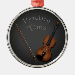 Ornement En Métal Violon miniature & Bow à l'intérieur personnalisé