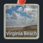 Ornement En Métal Virginia Beach VA Virginia Coast<br><div class="desc">Virginia Beach VA Virginia Coast avec ses plages de sable typique et le ciel bleu.</div>