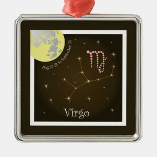 Ornement En Métal Virgo 23 août au 23 septembre Ornament