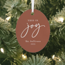 Voici Joy Terracotta Photo Holiday