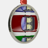 Ornement En Métal Voitures colorées (Droite)