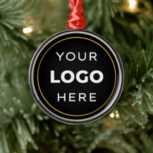 Ornement En Métal Votre entreprise de logo personnalisé