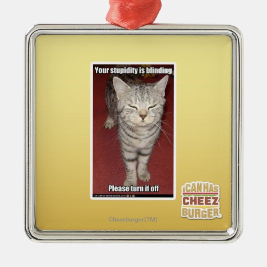 Ornement En Métal Votre stupidité aveugle 2 (Devant)