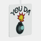 Ornement En Métal Vous Avez Bombe De Parties scintillant (Avant droite)