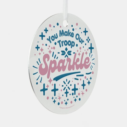 Ornement En Métal Vous faites notre troupe Sparkle (Avant droite)