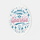 Ornement En Métal Vous faites notre troupe Sparkle (Avant gauche)