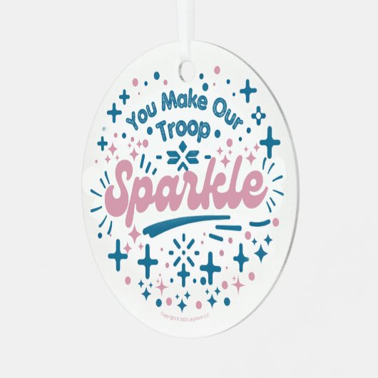 Ornement En Métal Vous faites notre troupe Sparkle (Avant gauche)