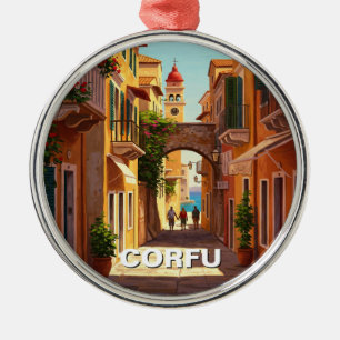 Ornement En Métal Voyage à Corfou en Grèce