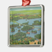 Ornement En Métal Vue aérienne du pont international (Gauche)