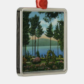 Ornement En Métal Vue Brown de parc de cygne du lac (Droite)