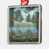 Ornement En Métal Vue Brown de parc de cygne du lac (Gauche)