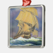 Ornement En Métal Vue de constitution de frégate, vieil Ironsides (Gauche)