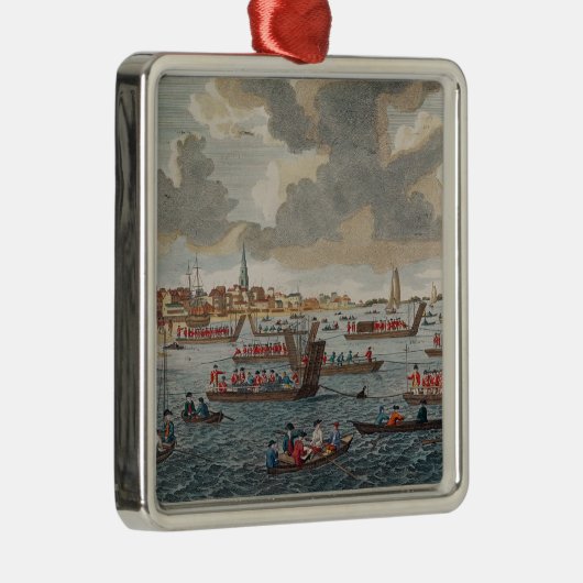 Ornement En Métal Vue de Gravesend avec des troupes (Droite)