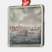Ornement En Métal Vue de Gravesend avec des troupes (Gauche)