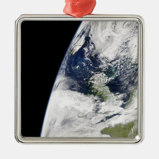 Ornement En Métal Vue de la Terre depuis l'espace (Devant)