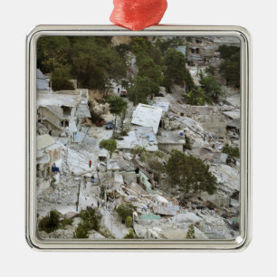 Ornement En Métal Vue de Port-au-Prince, Haïti