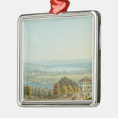 Ornement En Métal Vue de Zurich, c.1840 (la semaine) (Gauche)