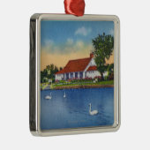 Ornement En Métal Vue des cygnes de parc de Hoopes sur le lac (Droite)