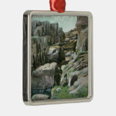 Ornement En Métal Vue des étapes géantes croissantes de roche dans (Droite)