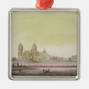 Ornement En Métal Vue du carré principal à Mexico (l'anglais de