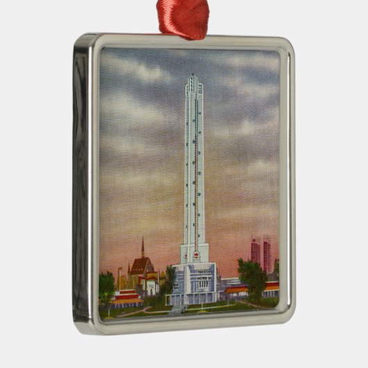 Ornement En Métal Vue du thermomètre géant de Texaco (Droite)