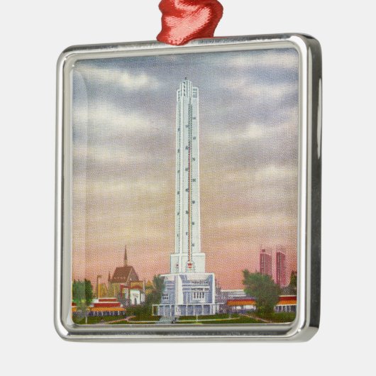 Ornement En Métal Vue du thermomètre géant de Texaco (Gauche)