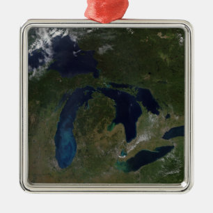 Ornement En Métal Vue satellite des Great Lakes