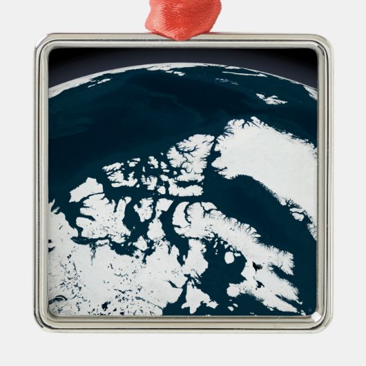 Ornement En Métal Vue sur le Groenland et l'océan Arctique (Devant)