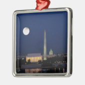 Ornement En Métal Washington DC la nuit (Gauche)
