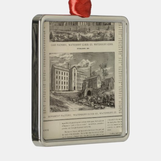 Ornement En Métal Waterbury Clock Company (Droite)