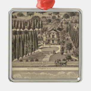 Ornement En Métal Webster, résidences de blaireau