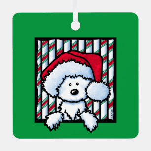 Ornement En Métal Westie KiniArt vintage