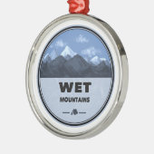 Ornement En Métal Wet Mountains Colorado Camping (Gauche)