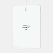 Ornement En Métal White Personalized – Your Logo & Text Here (Avant gauche)