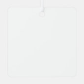 Ornement En Métal White Personalized – Your Logo & Text Here (Verso)
