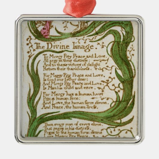 Ornement En Métal William Blake | l'image divine, des chansons de (Devant)