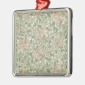 Ornement En Métal William Morris Honeysuckle Vert Floral (Gauche)