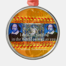 William Shakespeare Citation d'AMOUR romantique