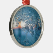 Ornement En Métal Winter Sunlight Through Frosted Ice Crystals Glass (Droite)