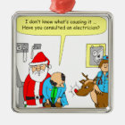 Ornement En Métal x48 Père Noël emmène Rudolph chez le médecin - des