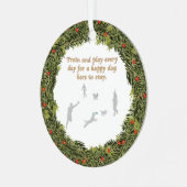 Ornement En Métal XMas Wreath Train and Play (Avant gauche)